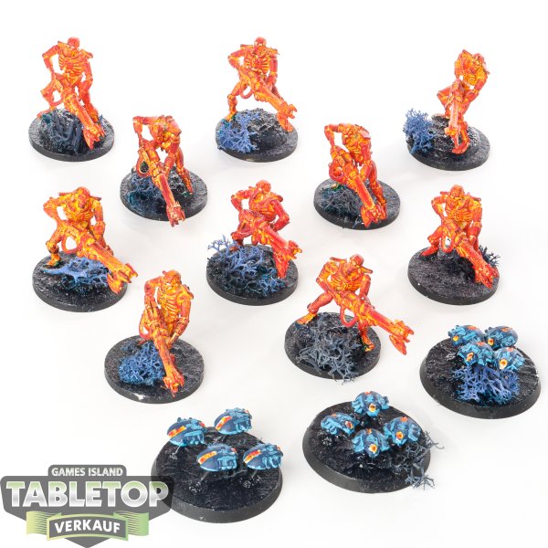 Necrons - 10 x Necron Warriors klassisch - bemalt