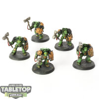 Space Marines - 5 x Terminator Assault Squad - bemalt