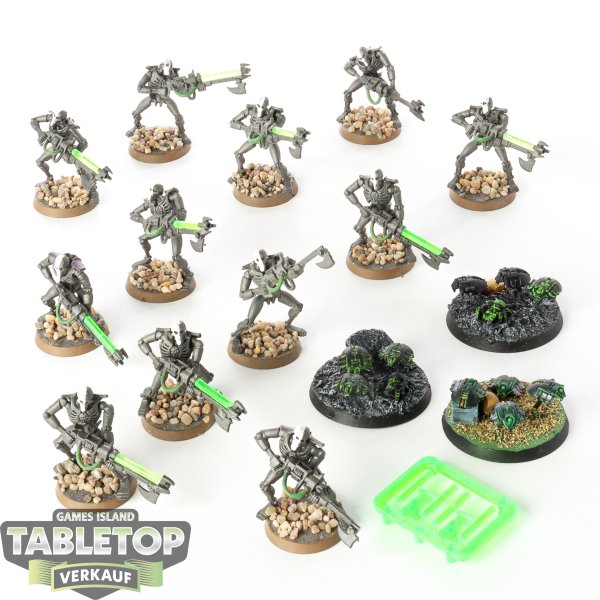 Necrons - 12 x Necron Warriors klassisch - bemalt