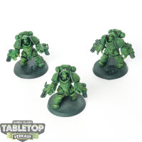 Salamanders - 3 x Primaris Aggressors - teilweise bemalt