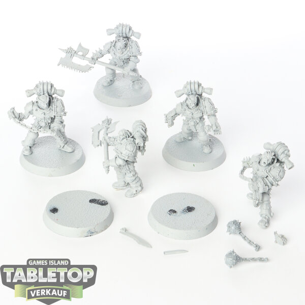 Horus Heresy - 5 x World Eaters Legion Rampager Squad - grundiert