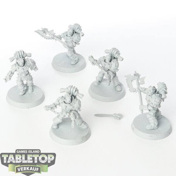 Horus Heresy - 5 x World Eaters Legion Rampager Squad - grundiert
