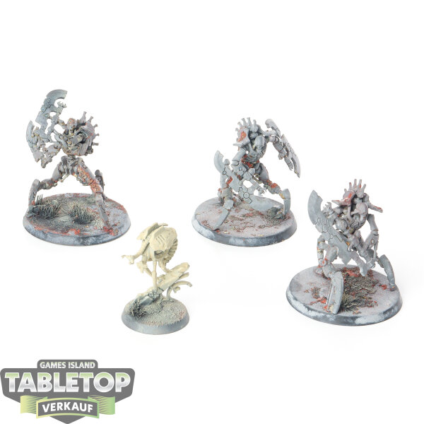 Necrons - 3 x Skorpekh Destroyers - teilweise bemalt