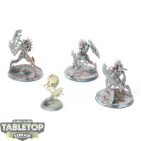 Necrons - 3 x Skorpekh Destroyers - teilweise bemalt