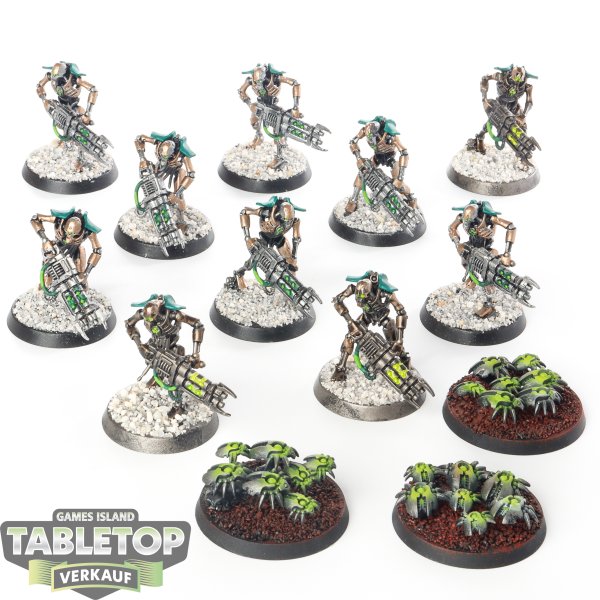 Necrons - 10 x Necron Warriors - bemalt