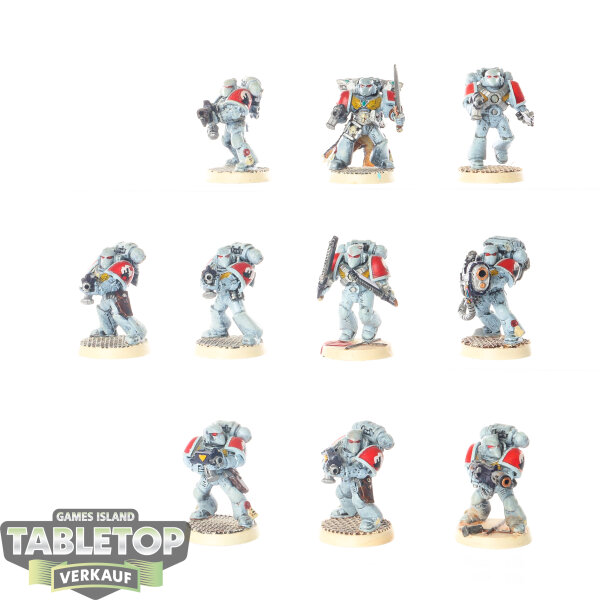 Space Wolves - 10 Tactical Squad - bemalt