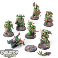 Death Guard - 7 x Plague Marines - gut bemalt