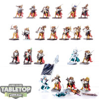 Dark Elves - 23 x Black Ark Corsairs - teilweise bemalt