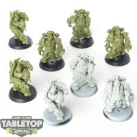 Death Guard - 8x Plague Marines - teilweise bemalt