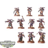 Chaos Space Marines - 10 x Chaos Space Marines - bemalt