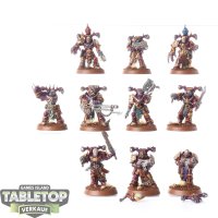 Chaos Space Marines - 10 x Chaos Space Marines - bemalt