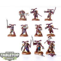 Chaos Space Marines - 10 x Chaos Space Marines - bemalt