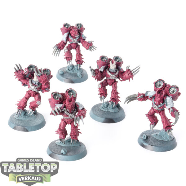 Chaos Space Marines - 5 x Warp Talons - teilweise bemalt