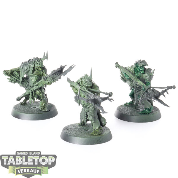 Orruk Warclans - 3 x Man-Skewer Boltboyz - teilweise bemalt