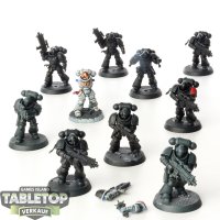 Space Marines - 10 x Intercessors - teilweise bemalt