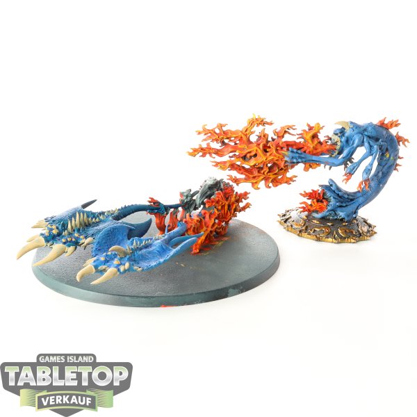 Disciples of Tzeentch - Burning Chariot of Tzeentch - teilweise bemalt