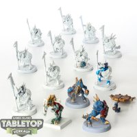 Seraphon - 13  x Saurus Guard - teilweise bemalt