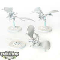 Seraphon - 3 x Ripperdactyl Riders - grundiert