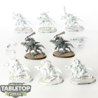 Seraphon - 8 x Saurus Cavalry klassisch - teilweise bemalt