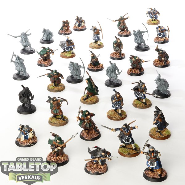 HdR Figuren - Gut - 32 x Rangers of Middle-earth - teilweise bemalt