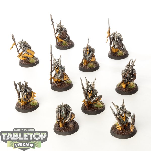 Soulblight Gravelords - 10 x Grave Guard - bemalt