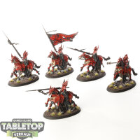 Soulblight Gravelords - 5 x Blood Knights - bemalt