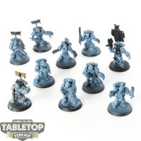 Space Marines - 10x Grey Hunters - teilweise bemalt