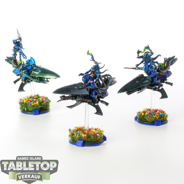 Craftworlds - 3x Shroud Runners - bemalt