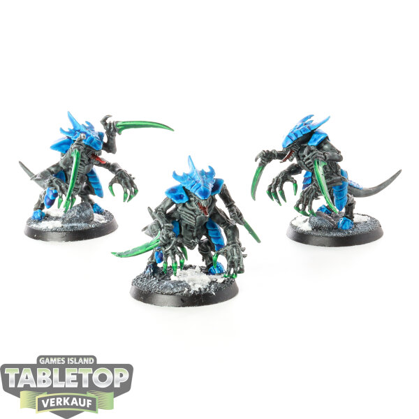 Tyraniden - 3x Tyranid Warriors - bemalt