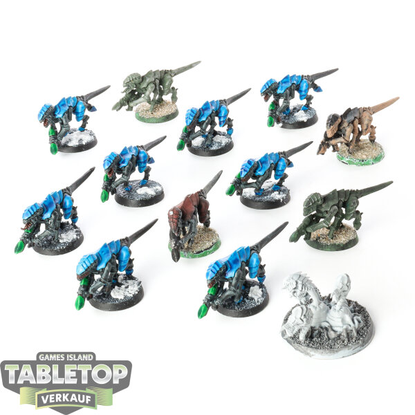 Tyraniden - 12x Termagants klassisch - teilweise bemalt
