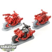 Chaos Space Marines - 3 Chaos Bikers - grundiert