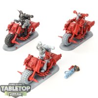 Chaos Space Marines - 3 Chaos Bikers - grundiert