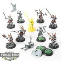 Disciples of Tzeentch - 10 x Tzaangors - teilweise bemalt