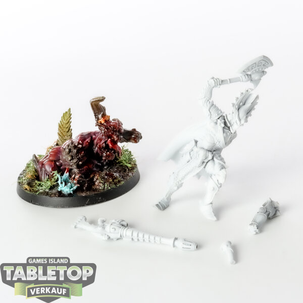 Craftworlds - Flaming Drake Prime - grundiert