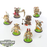 Death Guard - 7x Plague Marines - teilweise bemalt