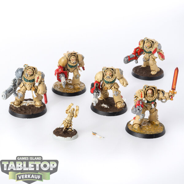 Dark Angels - 5x Deathwing Knights - teilweise bemalt