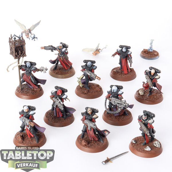 Adepta Sororitas - 10 x Adepta Sororitas Battle Sisters Squad - bemalt