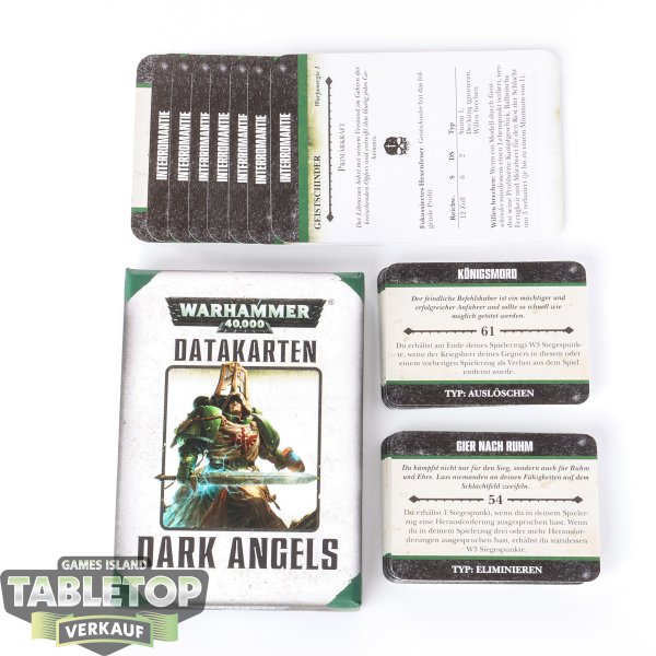 Dark Angels - Data Cards 7. Edition - deutsch