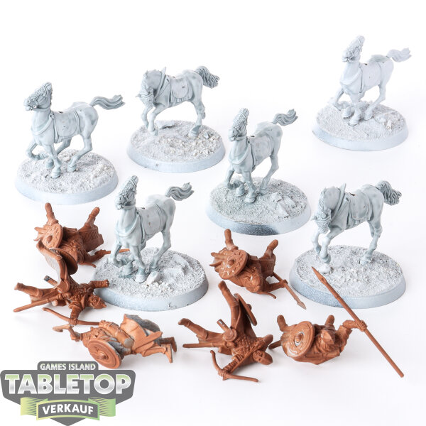 HdR Figuren - Gut - 6 x Riders Of Rohan - teilweise bemalt
