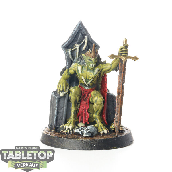 Flesh-eater Courts - Abhorrant Ghoul King with Crown of Delusion - bemalt