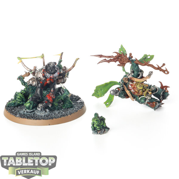 Maggotkin of Nurgle - Nurgle Chaoswizard on Palanquin Umbau - bemalt