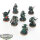Death Guard - 7 Plague Marines - bemalt