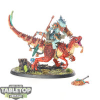 Seraphon - Saurus Scar-Veteran on Aggradon - bemalt