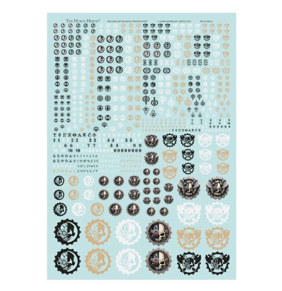 Adeptus Mechanicus - Taghmata Transfer Sheet