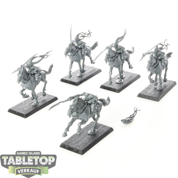 Dark Elves - 5 x Doomfire Warlocks - unbemalt