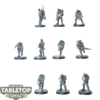 Astra Militarum - 10 x Cadian Shock Troops - unbemalt