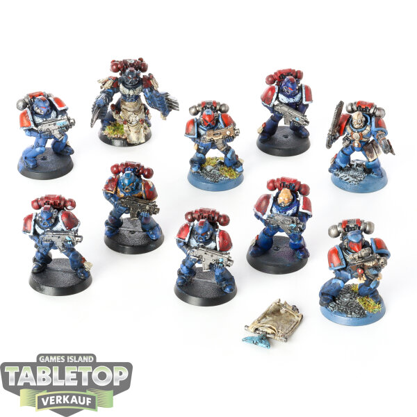 Space Marines - 10 x Tactical Squad klassisch - bemalt