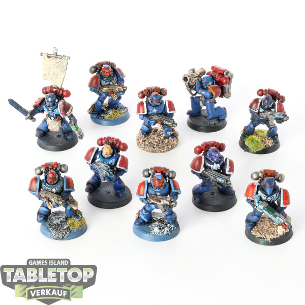 Space Marines - 10 x Tactical Squad klassisch - bemalt