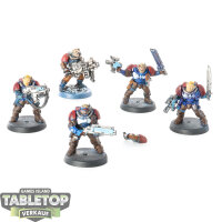 Space Marines - 5 x Scout klassisch - bemalt