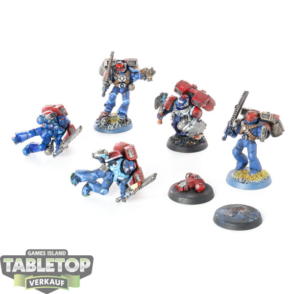 Space Marines - 5 x Vanguard Veterans - bemalt